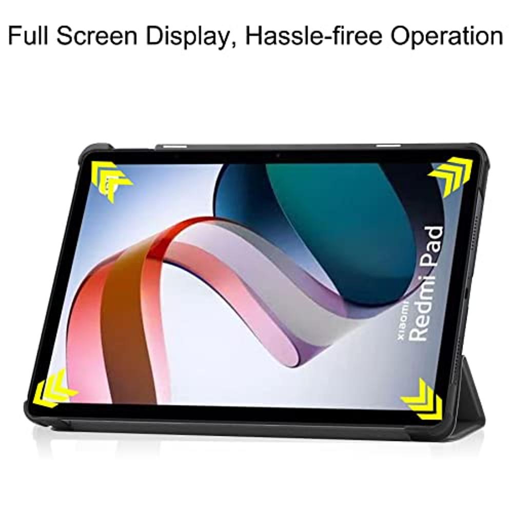  Funda para tablet PC compatible con Xiaomi Redmi Pad SE con  apagado y encendido automático, función de soporte triple, funda suave y  delgada con tapa TPU compatible con Xiaomi Redmi Pad