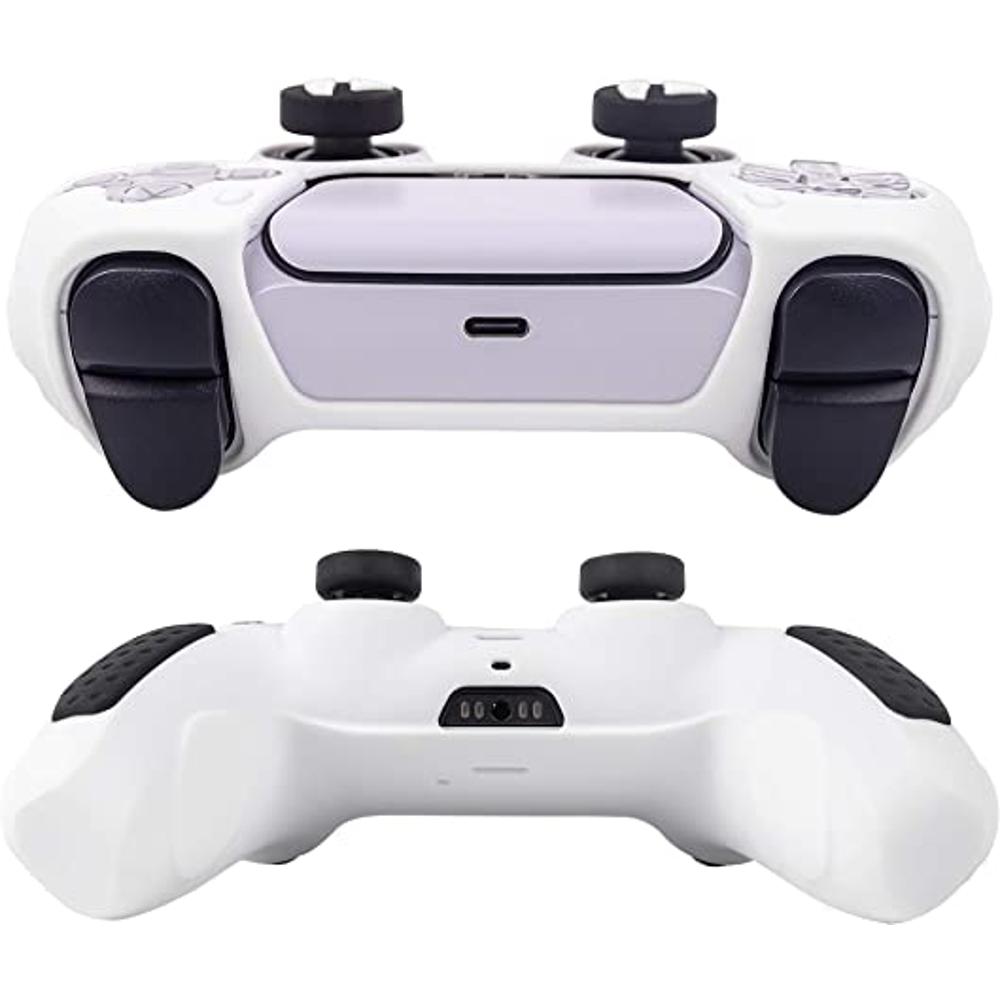 RALAN Funda protectora de silicona para PS5, funda protectora de agarre  antideslizante compatible con mandos Playstation 5 con 6 tapas de agarre