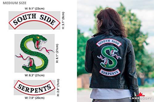 Cosplay Life Serpents Motorcycle Gang Women's Red Vegan Leather Jacket - View #3
