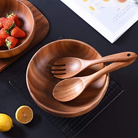 6 Piezas Juego De Utensilios De Cocina De Madera Con Caja, Cucharas De  Madera Natural Para Sartenes Antiadherentes Para Cocinar (espátula,  Espátula Para Freír, Cuchara Coladora, Tenedor Para Ensalada, Cuchara Para  Ensalada