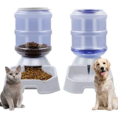 Dispensador alimento y bebedero para perros y gatos - MASCOTAMODA