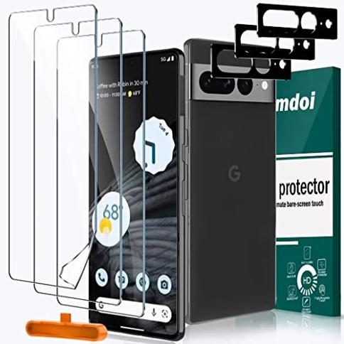 Pack de Accesorios Google Pixel 7A con 3 Protectores de pantalla +