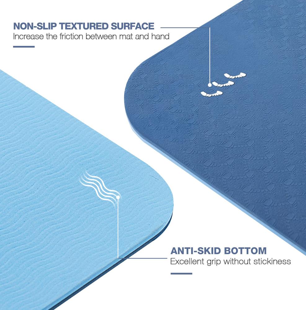 Tappetino Yoga G5 HT SPORT In TPE Antiscivolo - 183x61 Cm, Spessore 0.6 Cm - Per Fitness, Pilates, Allenamento - Foto 10