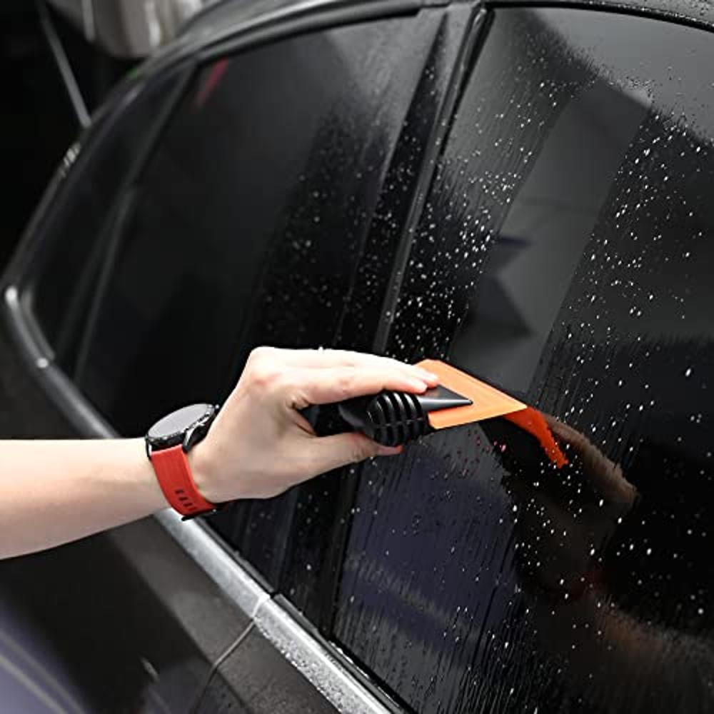 EHDIS Window Tint Tool 5-inch Rubber Window Squeegee 2PCS Non-Slip