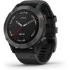 Reloj Garmin Fénix 6 Sapphire, GPS Multideportivo Premium, Sensores De Pulso,  Color Gris Oscuro Con Banda Negra, Garmin