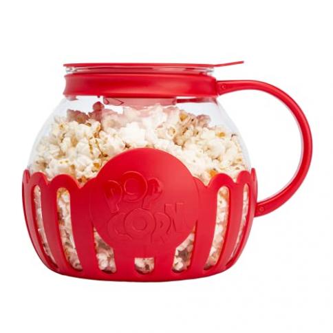 Micro-Pop Microwave Popcorn Popper with Temperature Safe Glass, 3