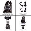 Rainbow High Shadow Series 1 Shanelle Onyx- Grayscale Fashion Doll