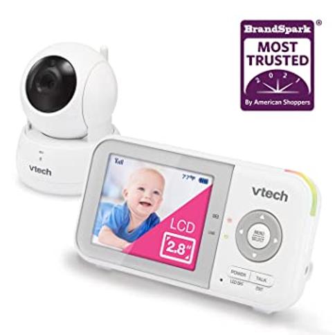 Monitor de video para bebés VTech VM923 con duración de batería de 19  horas, alcance de