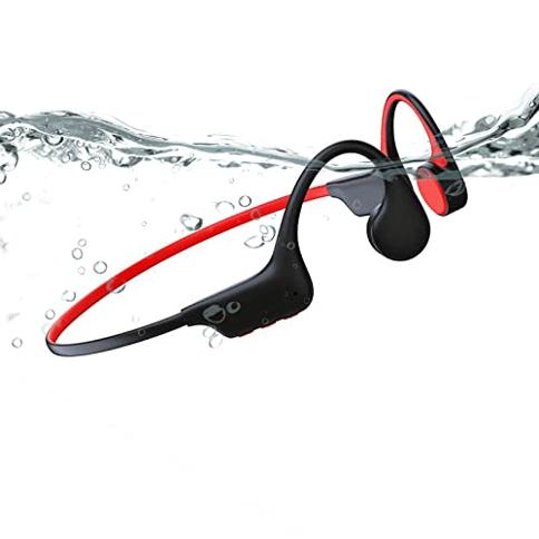  Auriculares de conducción ósea, auriculares de natación  Bluetooth IPX8, impermeables, auriculares abiertos para nadar con  micrófono, memoria de 16 G : Electrónica