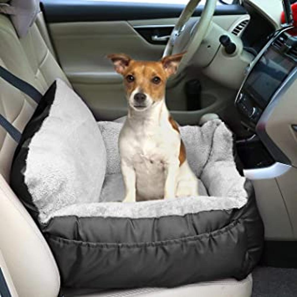 Pawpikiss Asientos de coche para perros pequeños, cama de auto totalmente  desmontable y lavable, asiento de coche para perros pequeños para perros