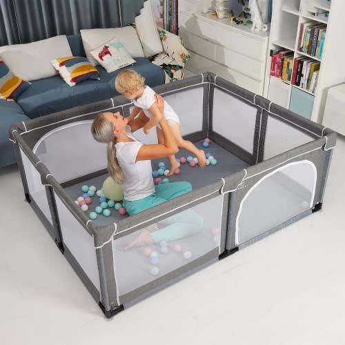 Parque infantil para bebés y niños con malla transpirable, ideal para  mantener una casa limpia y ordenada para ti. : : Bebé