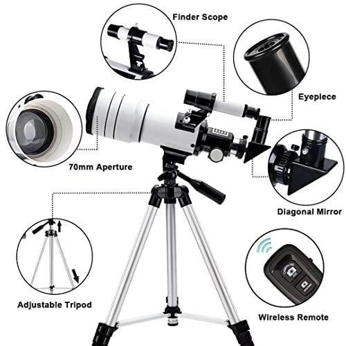 ToyerBee Telescope for Adults Kids, 70mm Aperture Astronomical