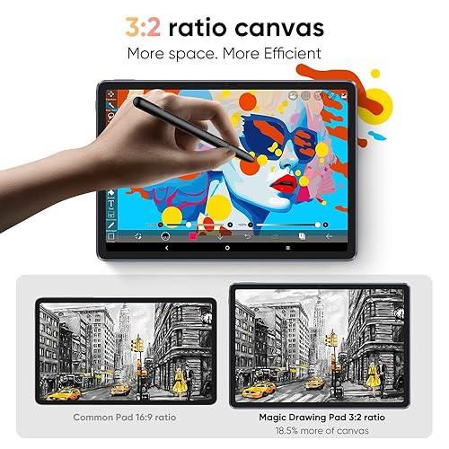Portable Drawing Tablet No Computer XPPen Magic Drawing Pad 12.2 Inch Standalone Drawing Tablet No Computer