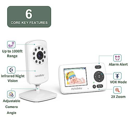 Hello Baby HB30 Baby Monitor Camera 2.4 TFT LCD