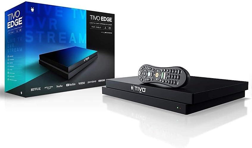 TiVo Edge for Cable Cable TV, DVR and Streaming 4K UHD Media Player