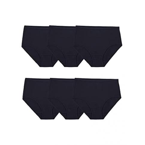 Fruit of the Loom womens Eversoft Cotton Underwear (Regular Plus Size)  Briefs, Brief - 6 Pack Black, US : Precio Guatemala