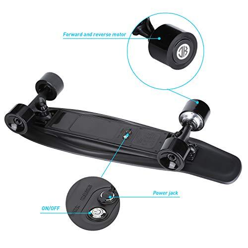 Patineta Electrica Skateboard 18.6 Mph Monopatin Electrico Con Control  Remoto