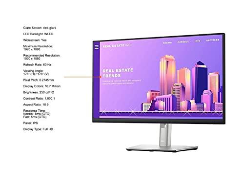 Monitor Dell 24 - P2422H - Full HD 1080p, tecnología IPS, tecnología ...