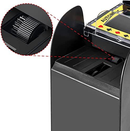KPAW X1 Automatic Card Shuffler, 2 Modes, 1-2 Games, Quiet, Poker, UNO, Blackjack, Skip BO