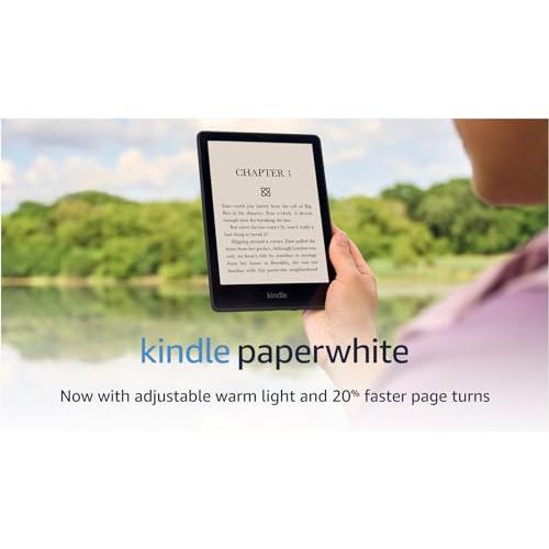 Kindle Paperwhite (8 GB) – Now with a larger display, adjustable  warm light, increased battery life, and faster page turns – Black