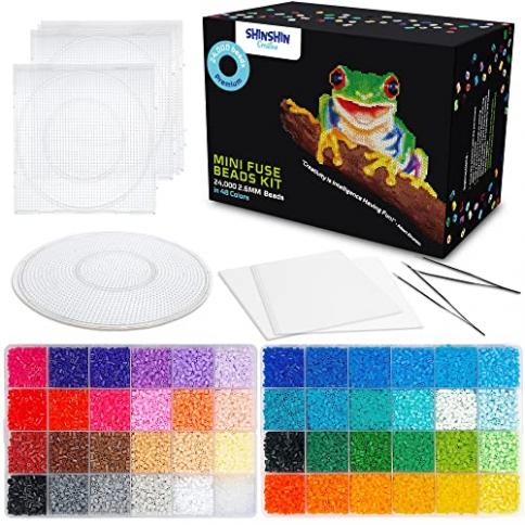 Buy BeadsPack Fuse Beads Kits - 24 Color - 4200 Crafting Melting Bead - 5  mm Pegboards - Beads for Kids Crafts. Online at desertcartBolivia