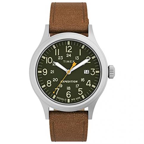 Reloj Timex Expedition Scout para hombre de 40 mm, color  marrón/plateado/verde : Precio Guatemala