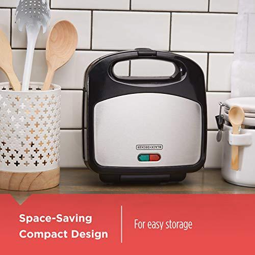 BLACK+DECKER 3in1 Waffle Iron, WM2000SD, Grill and Sandwich Press