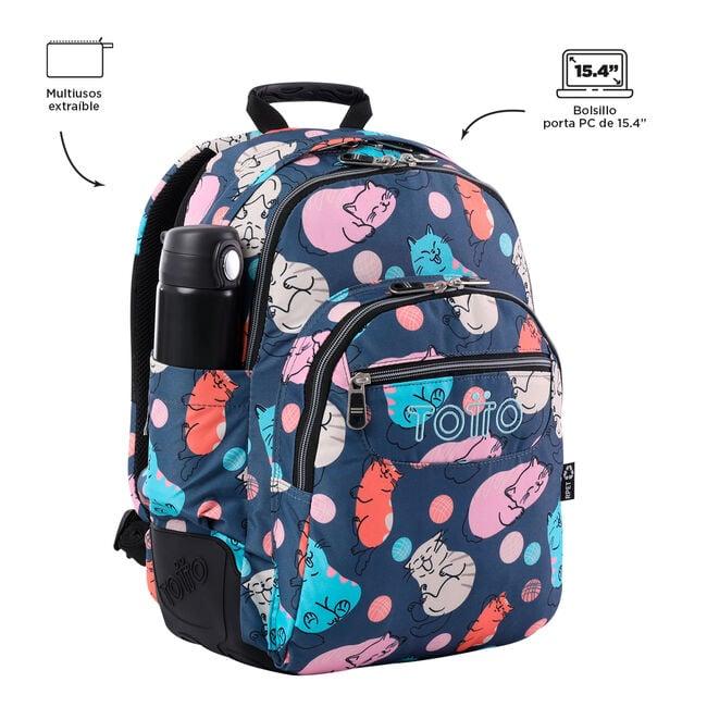 Totto Mochila Juvenil Rayol Multicolor  Precio Guatemala - Kemik Guatemala  - Compra en línea fácil