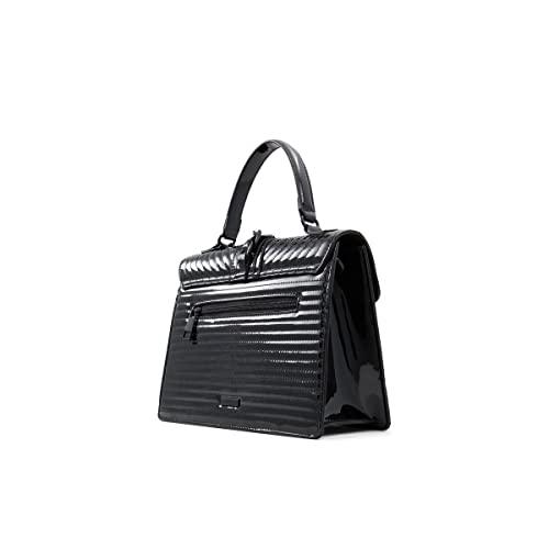 ALDO Womens Regular Jerilini Top Handle Bag, Black/Black Precio Guatemala
