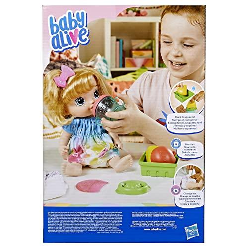  Baby Alive Fruity Sips Muñeca, manzana, juguetes para niñas de 3  años, juego de muñecas de bebé de 12 pulgadas, bebidas y húmedas,  exprimidor de simulación, niños de 3 años en