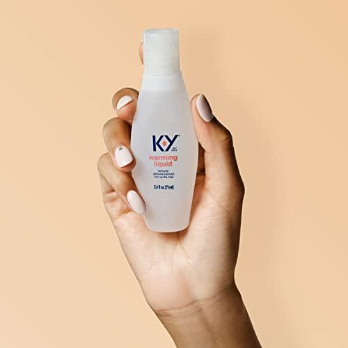 KY Warming Liquid Lube, Sensorial Personal Lubricant, Glycerin Based