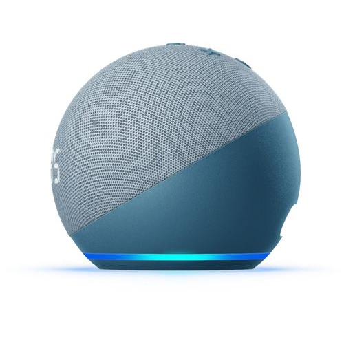  Echo Dot (5.ª generación) con reloj, azul nube con bombilla  inteligente de color  Basics : Dispositivos  y Accesorios