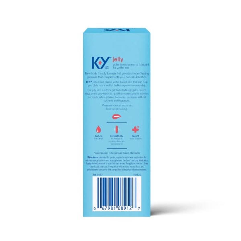 K Y Jelly Lube Personal Lubricant Water Based Formula Safe To Use With Latex Condoms For Men 3666