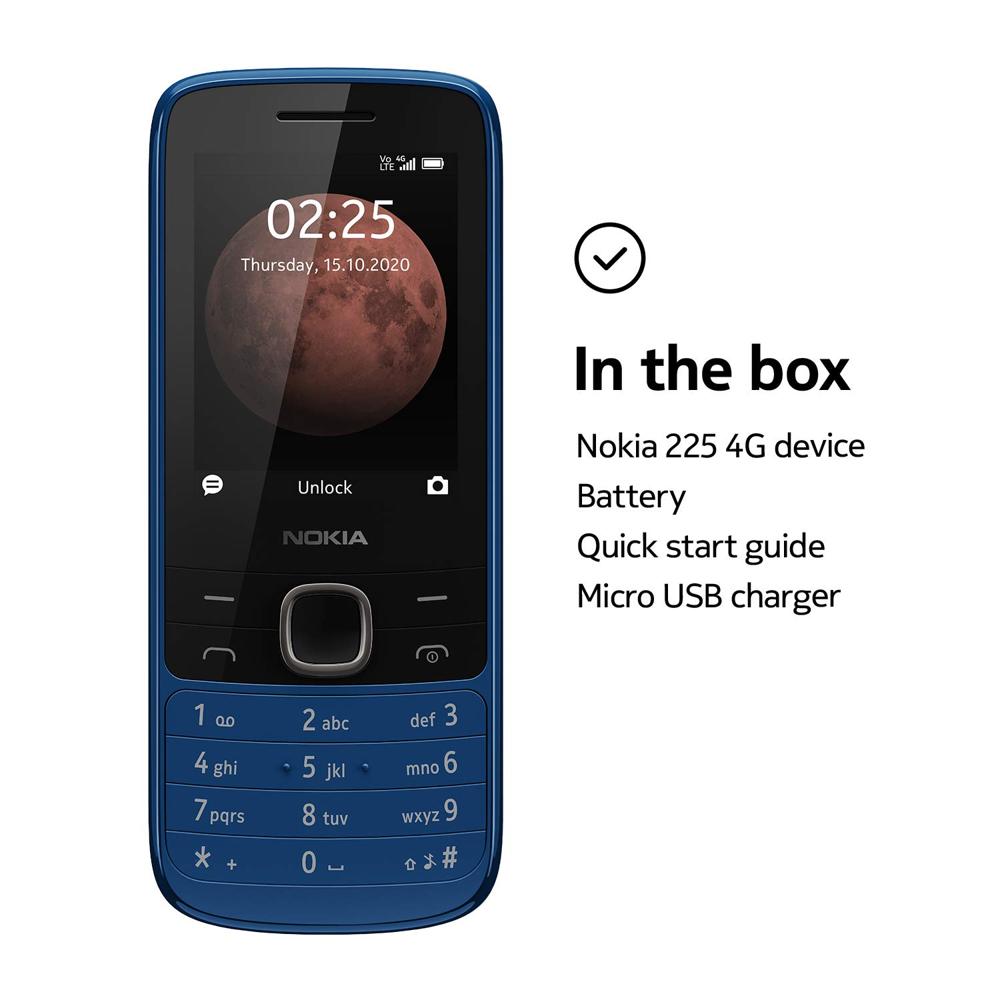Nokia 225 GSM Unlocked Mobile Phone 4G Blue Precio Guatemala