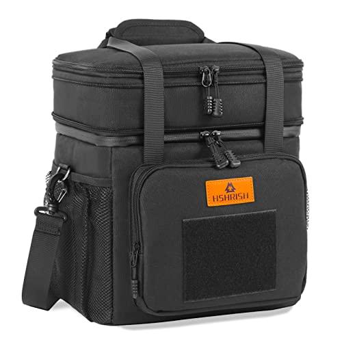 HSHRISH Expandable Large Tactical Lunch Box for Adults, Durable Insulated  Lunch Bag with Lots of Storage Space, Cooler Bag for Men Women Work Outdoor  Picnic Trips, 20 Can/16 L, Black : Precio Guatemala