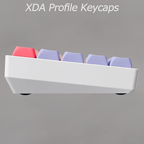 Fogruaden PBT Keycaps 132 Keys Marshmallow Keycaps Set, XDA Profile