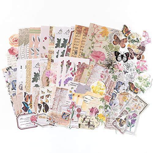 29 pz Retro Sticker timbri Scrapbooking materiale decorativo pianta Vintage  Collage foresta estetica Set Scrapbooking strumenti