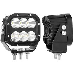 LED Off Road Lights, LED Driving Pod Lights 120W 10000lm IP68 Ultra Bright Square Combo Beam for Car Boat ATV UTV RV Golf Cart Pickup Tractor Work Lights 12V 24V, Pair - Color 5 Inch Cube