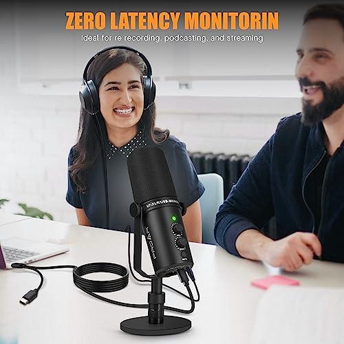 PROAR XLR/USB Dynamic Microphone, PC Computer Microphone for Podcasting