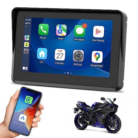 5 Touch Screen Waterproof External Portable Motorcycle Screen CarPlay