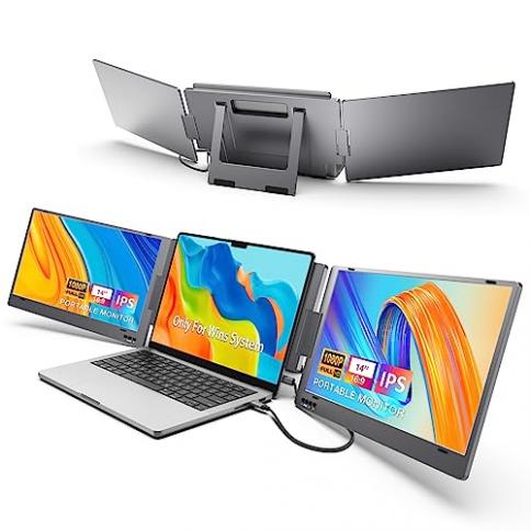 KYY Triple Laptop Screen Extender, 14 1080P FHD IPS Dual Portable Extended  Monitor, USB C Travel for 12-16 Laptop, 210°Rotation Kickstand, Plug and  Play, X90 (Windows Only) : Precio Guatemala