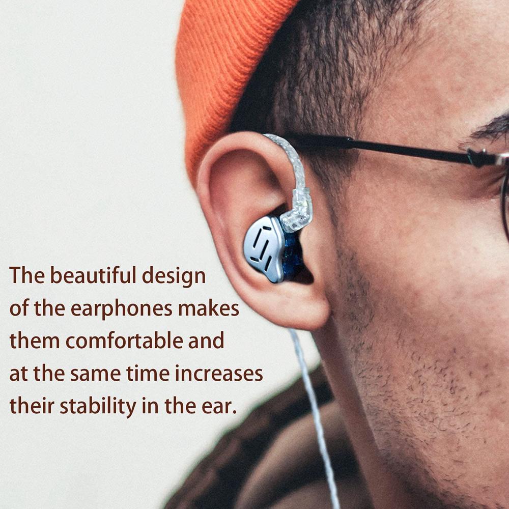 KZ Zax 16Units 7BA+1DD Hybrid in Ear Monitors Auriculares Cable