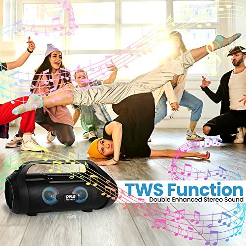 Pyle PBMSPG11 Cassa Bluetooth Portatile Boombox - Surround Sound - 1 Anno Garanzia