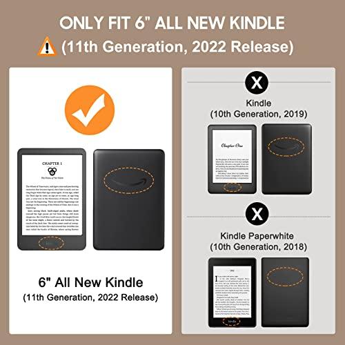 MoKo Funda para Kindle de 6 pulgadas (11ª generación, versión 2022), Kindle  (10ª generación, 2019)/Kindle (8ª generación, 2016), carcasa de