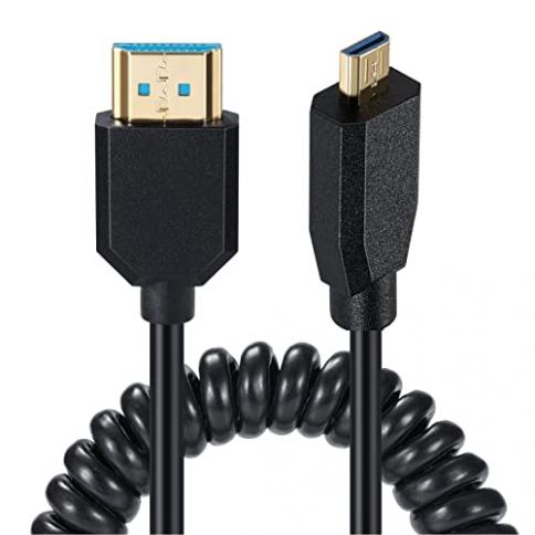 Cable HDMI Super suave macho a Micro Mini HDMI, Cable corto Delgado  compatible con 2k, 4k