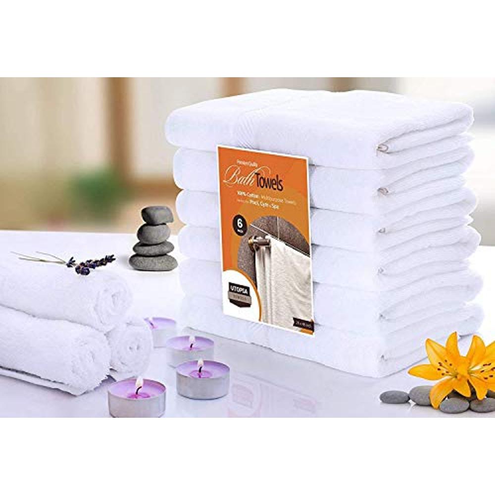 Utopia Towels - Lujosa toalla de baño jumbo, 1 unidad, toalla extragrande  100% algodón hilado en anillo de 21.16 oz/m², altamente absorbente, secado