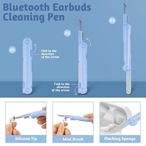 Nertpow Kit de limpieza para Airpods auriculares, bolígrafo de limpieza,  estuche de auriculares Bluetooth, herramienta de limpieza Airpods Pro 1, 2