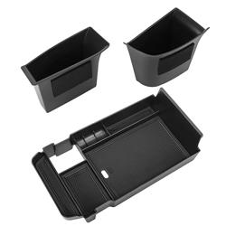 Sinminou Center Console Organizer Compatible with 2020-2025 Mazda CX-30 Accessories, 2PC Armrest Tray with Driver and Front Passenger Side Door Handle Organizer Storage Pocket Insert - Tamaño Center Console Organizer 2PC