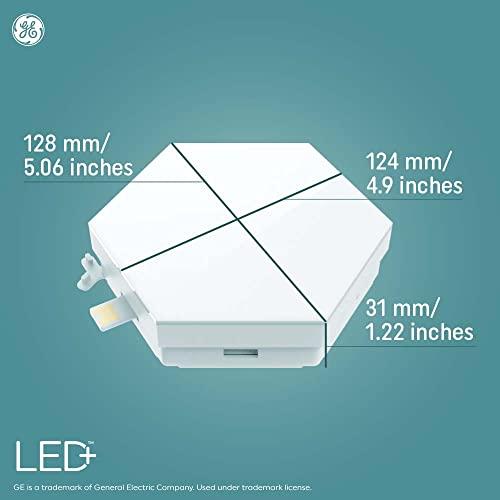 GE LED+ Color Changing LED Hexagon Tile Panels with Remote, LED Lights