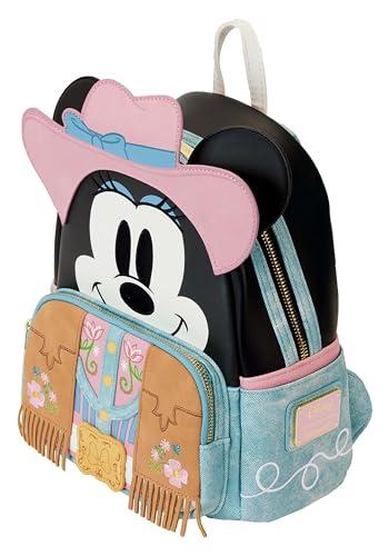 Loungefly Disney Western Minnie Cosplay Bolso De Hombro Con Doble 